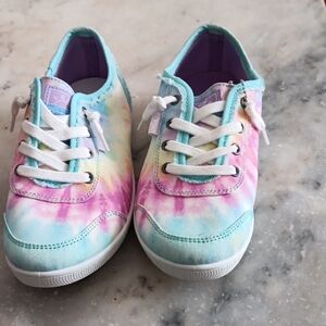 Never Worn Bobs For Skechers  Tie-Dye Canvas Sneakers - Pastel Multi Color